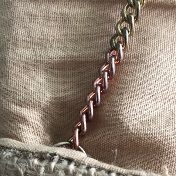 Straw Clutch Bag with White  Crochet Detail - Picture 6 of 6